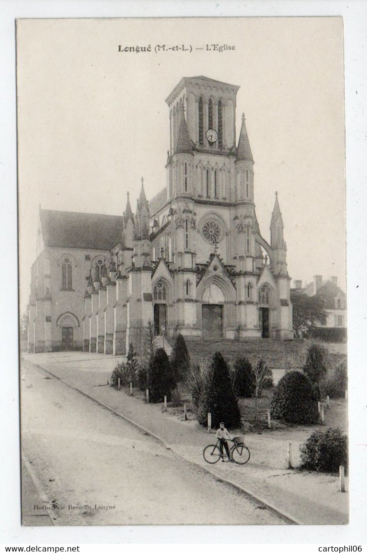 - CPA LONGUÉ (49) - L'Eglise - Edition Horlogerie Bosseau - - Sonstige & Ohne Zuordnung