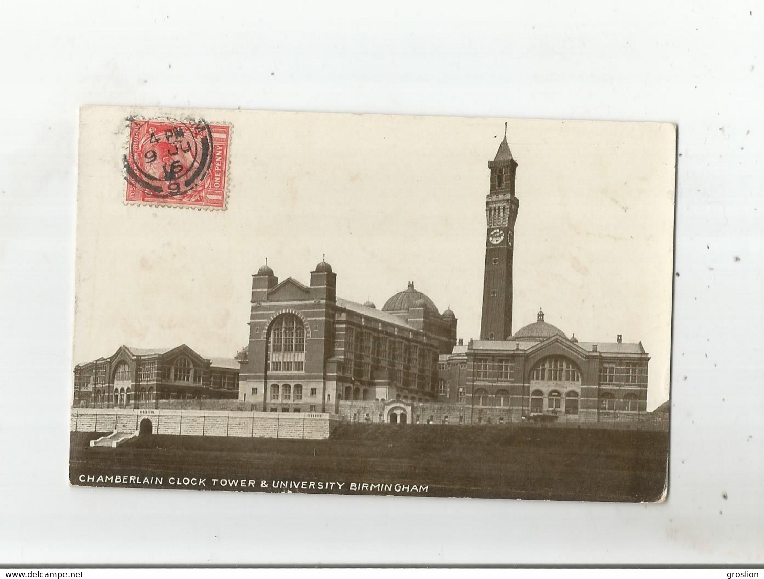 BIRMINGHAM 60183 CHAMBERLAIN CLOCK TOWER AND UNIVERSITY 1916 - Birmingham