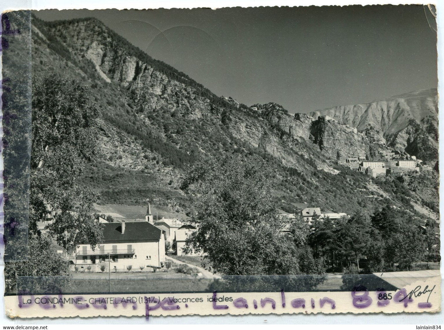 - 885  - LA CONDAMINE CHATELARD ( Basses-Alpes ), Vacances Idéales, Glacée, Rare, écrite,1957 , TBE, Scans. - Other & Unclassified