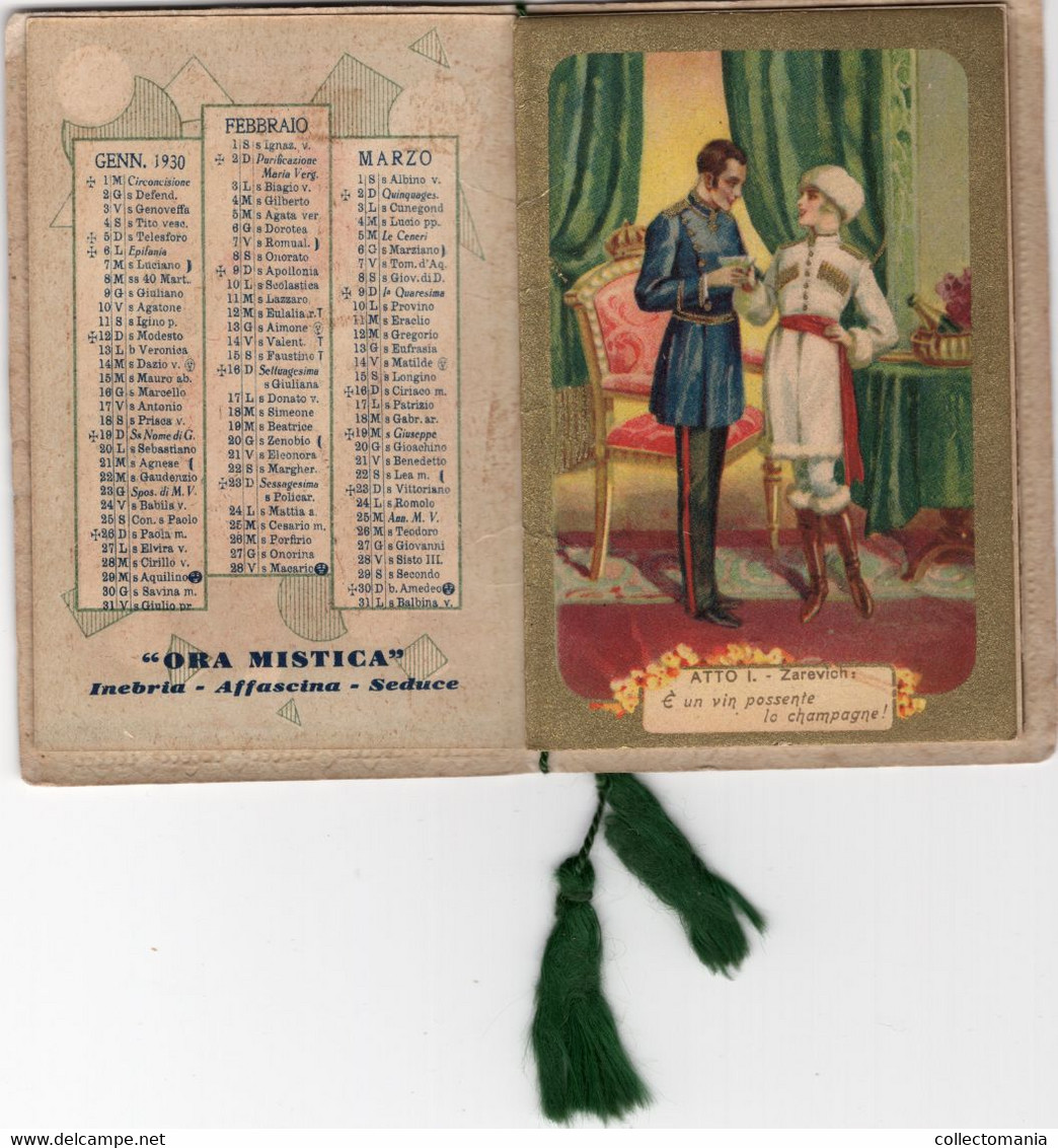 1 Carnet Booklet Parfum Agazur Novita 1828 Calendar Calendrier 1930 Tsaar Russia - Antiguas (hasta 1960)