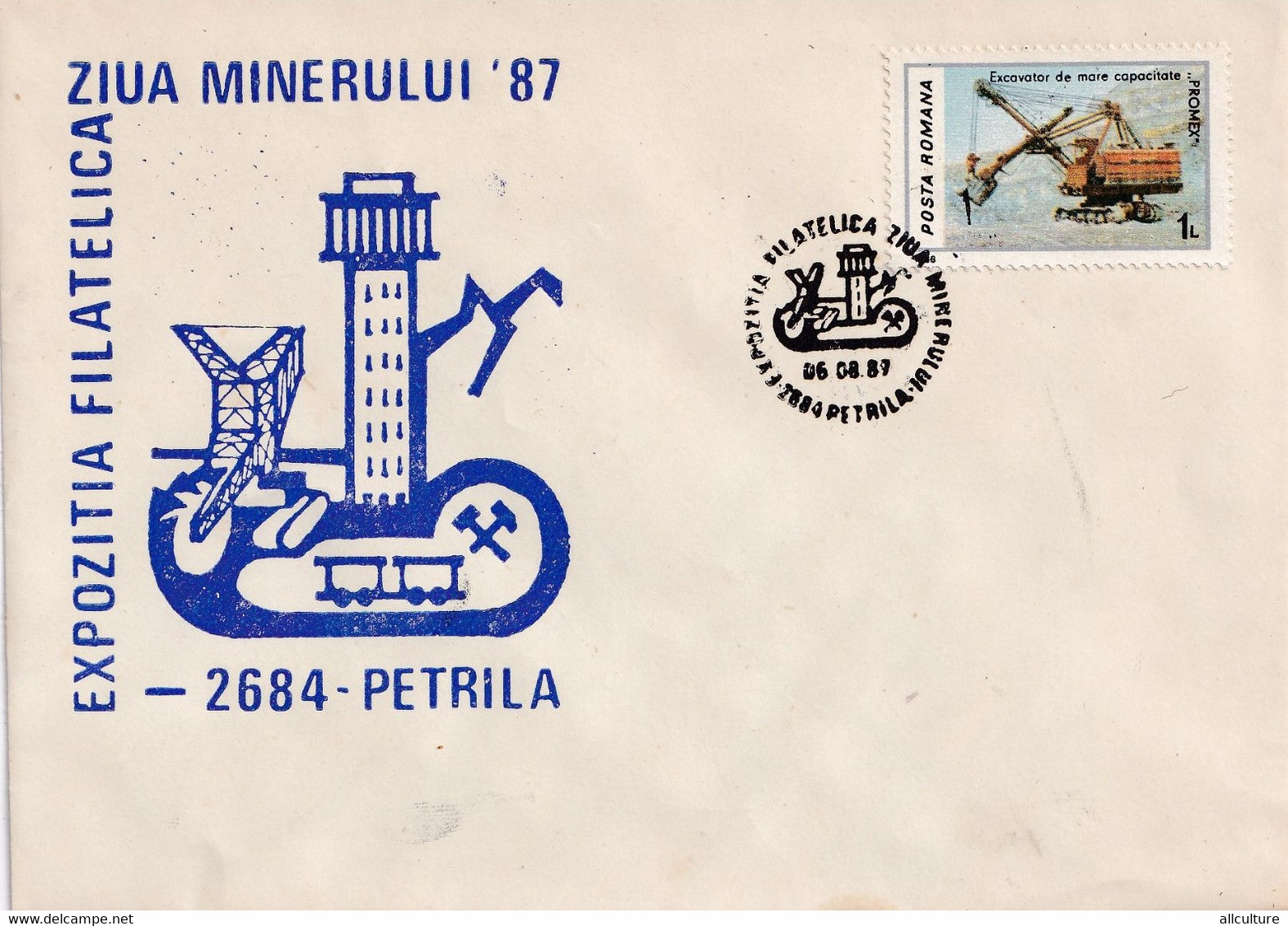 A3018 - Expozitia Filatelica, Ziua MInerului, Petrila 1989 Republica Socialista Romania Posta Romana - Lettres & Documents