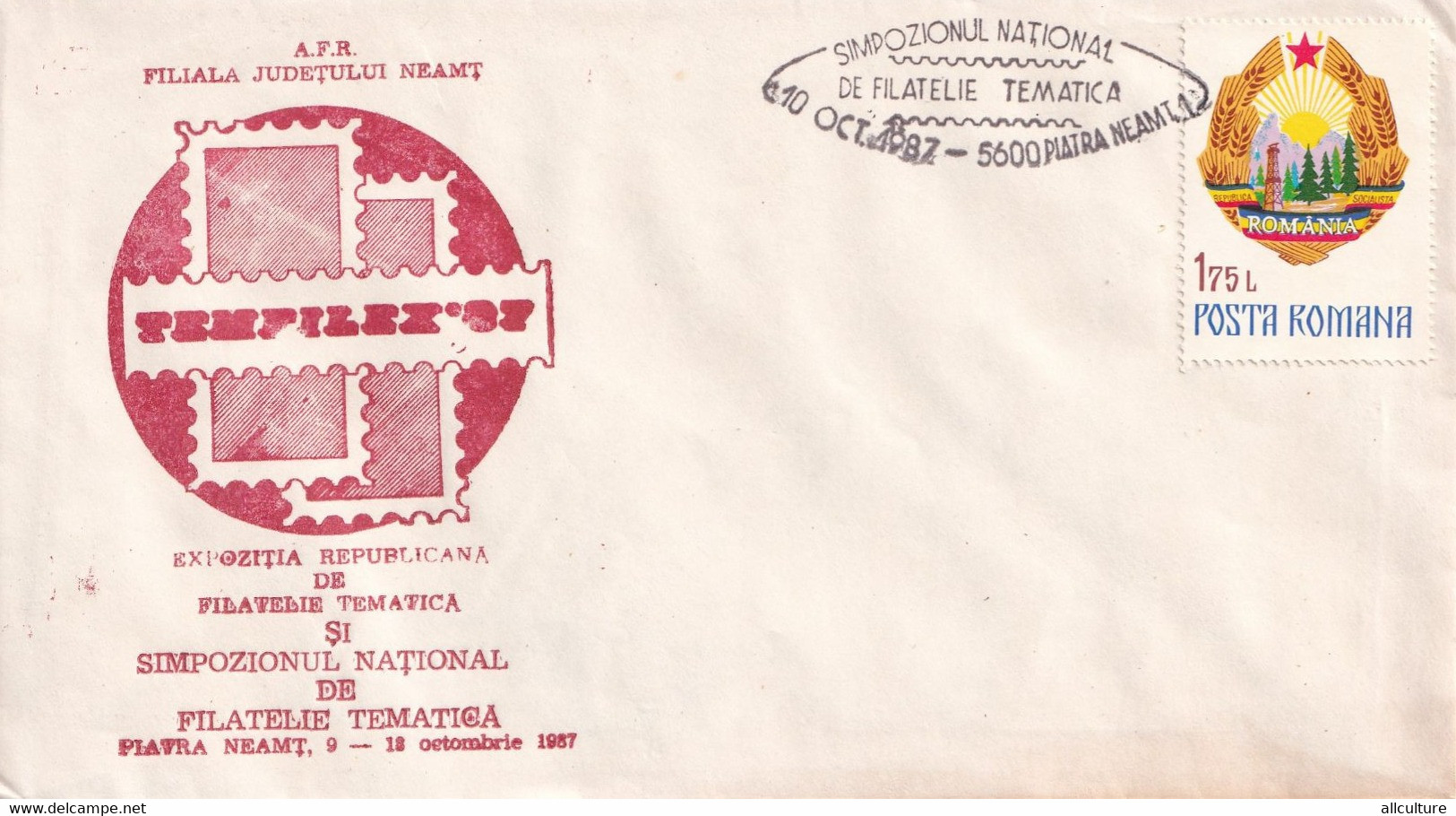 A3022 - Expozitia Republicana Filatelie, Simpozionul National De Filatelie Tematica 1987  Romania RPR Posta Romana - Storia Postale