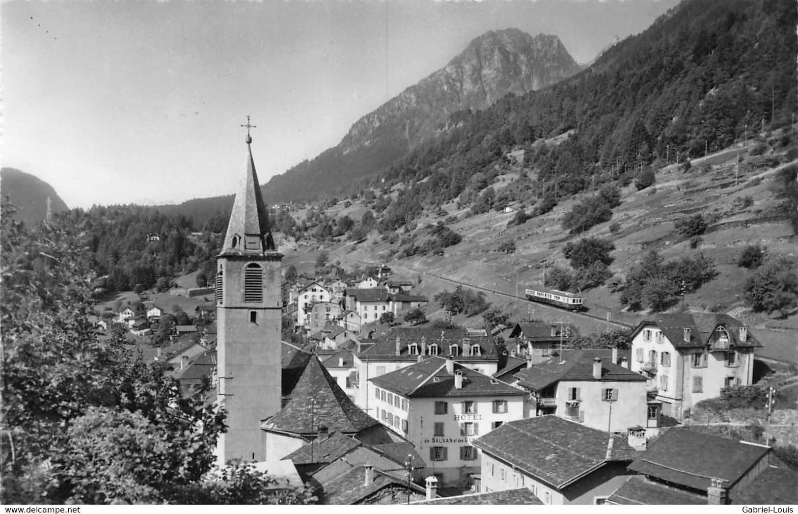 Salvan - Ligne Du Chemin De Fer Marticny Chamonix - La Barmaz - Train - Salvan