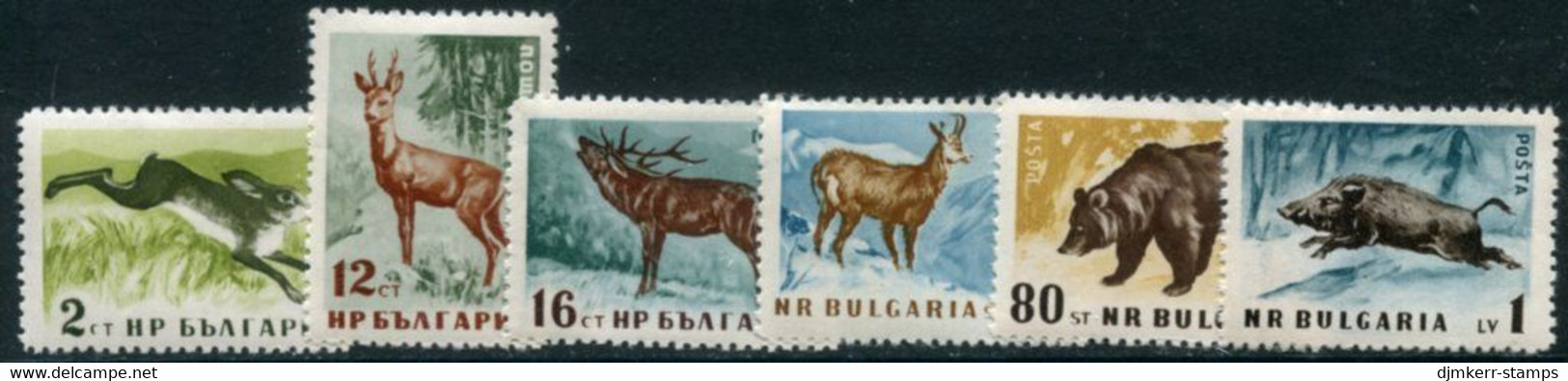 BULGARIA 1958 Forest Animals Perforated MNH / **.  Michel 1058-63A - Nuevos