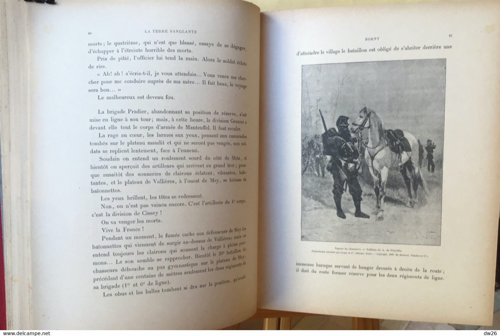 Livre Guerre De 1870: Jules Mazé, La Terre Sanglante (L'Année Terrible) Editeurs A. Mame & Fils à Tours - Histoire