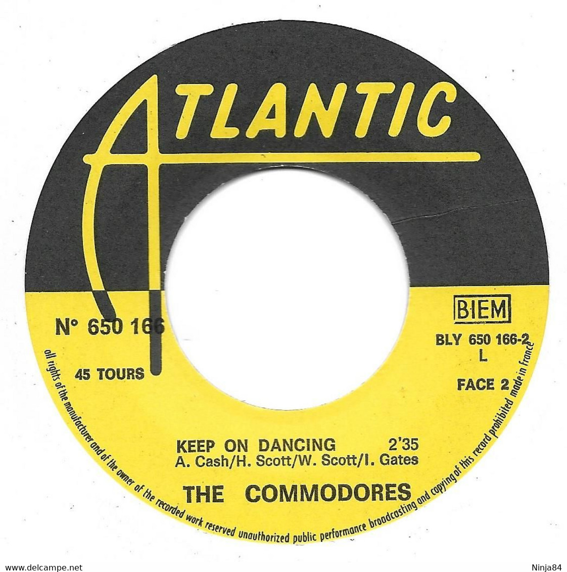 SP 45 RPM (7")  The Commodores  "  Rise Up  " - Soul - R&B