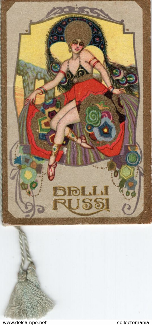 1 Carnet Booklet   RUSSIA Ballets Russes L'Oiseau De Feu The Firebird De Vuurvogel Calendrier 1928 Ilustr. De Bellys - Antiguas (hasta 1960)