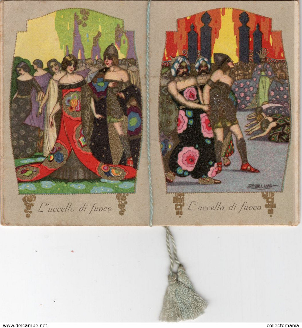 1 Carnet Booklet   RUSSIA Ballets Russes L'Oiseau De Feu The Firebird De Vuurvogel Calendrier 1928 Ilustr. De Bellys - Vintage (until 1960)
