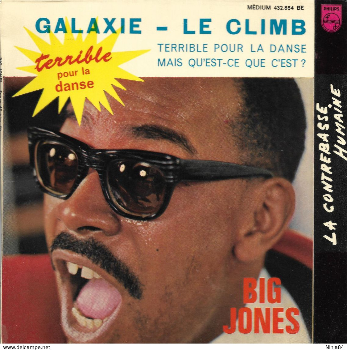 EP 45 RPM (7")  Big Jones "  La Contrebasse Humaine  " - Soul - R&B