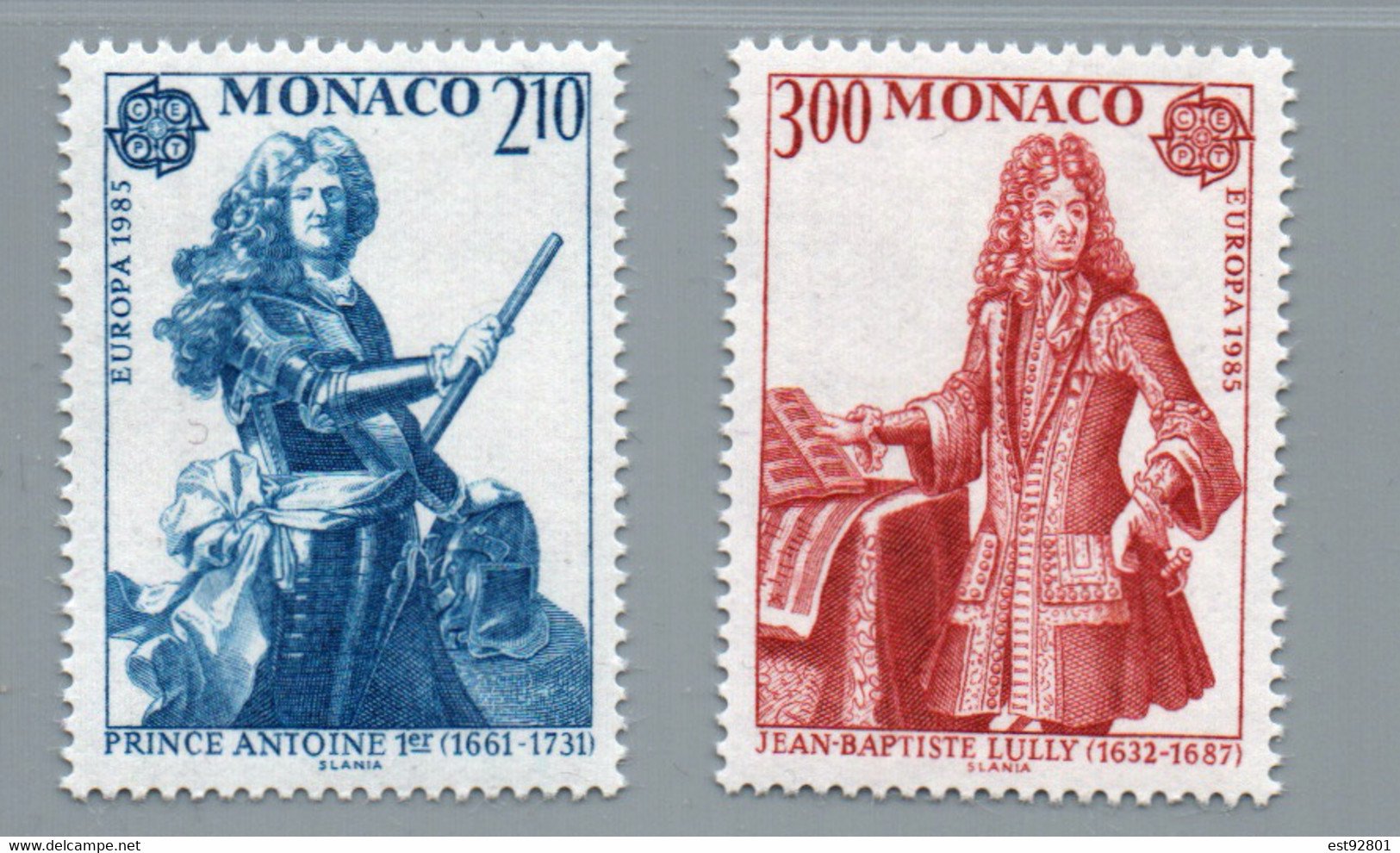 Monaco 1985 - Yt N° 1459 / 1460 (Europa) - Neuf** - Other & Unclassified