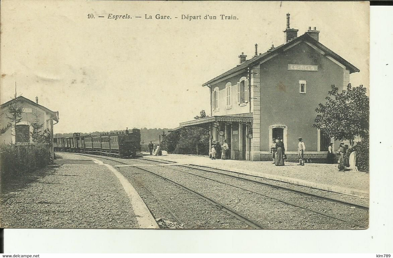 70 - Haute Saone - Esprels - La Gare - Départ D'un Train - Animée - - Otros & Sin Clasificación