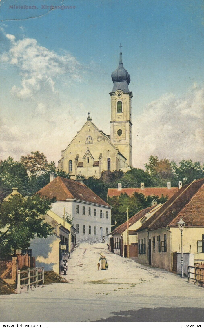 AK - MISTELBACH - Kirchengasse 1910 - Mistelbach