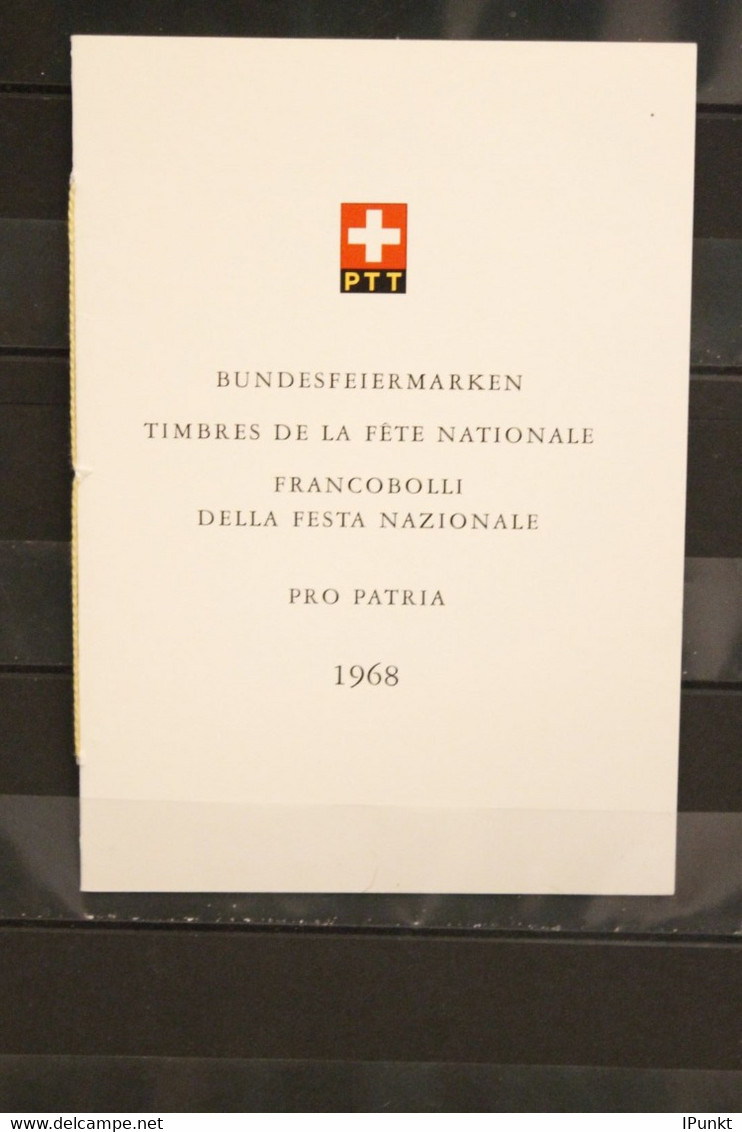 Schweiz, PTT-Booklet Sondermarke "Pro Patria", 1968, ESST - Autres & Non Classés