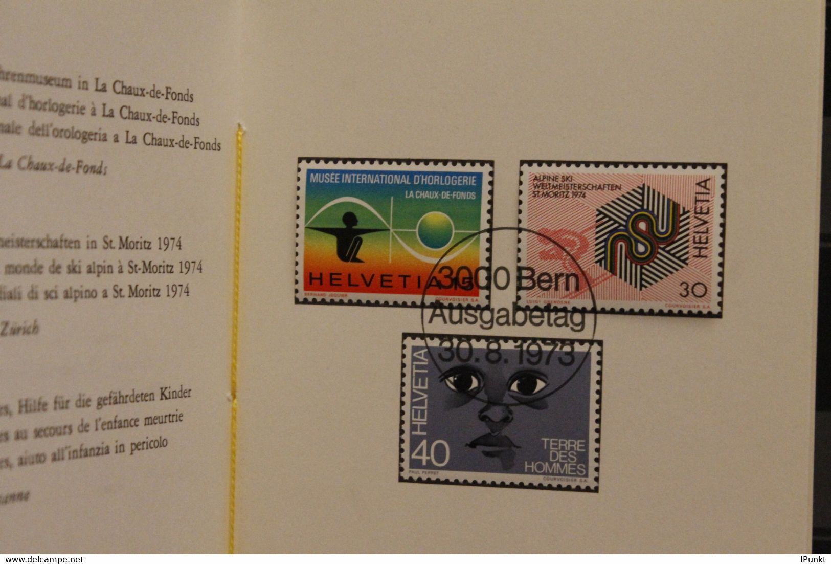 Schweiz, PTT-Booklet Sondermarke "Sonderpostmarken II", 1973, ESST - Sonstige & Ohne Zuordnung