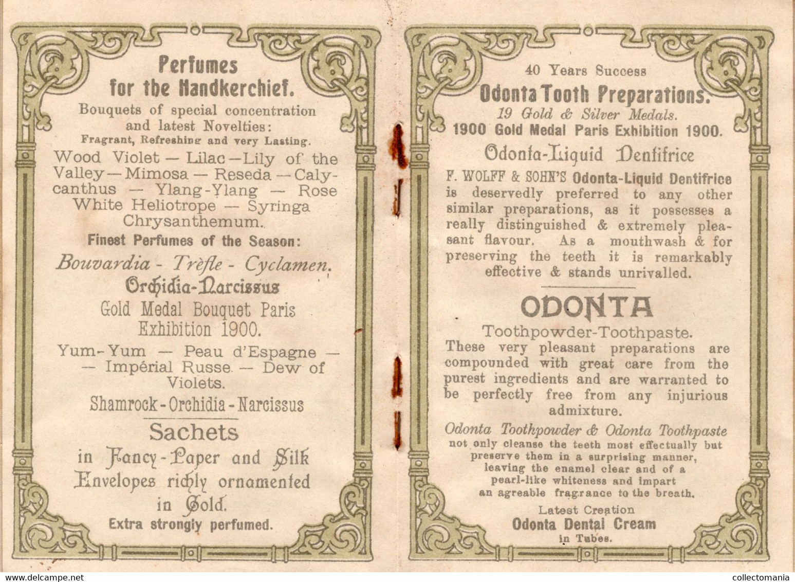 Litho Calendar Booklet Perfume 1906 F. Wolff & Sohn's The Ring Of The  Nibelungen Walküre Rheingold Siegfried WALKURE - Anciennes (jusque 1960)