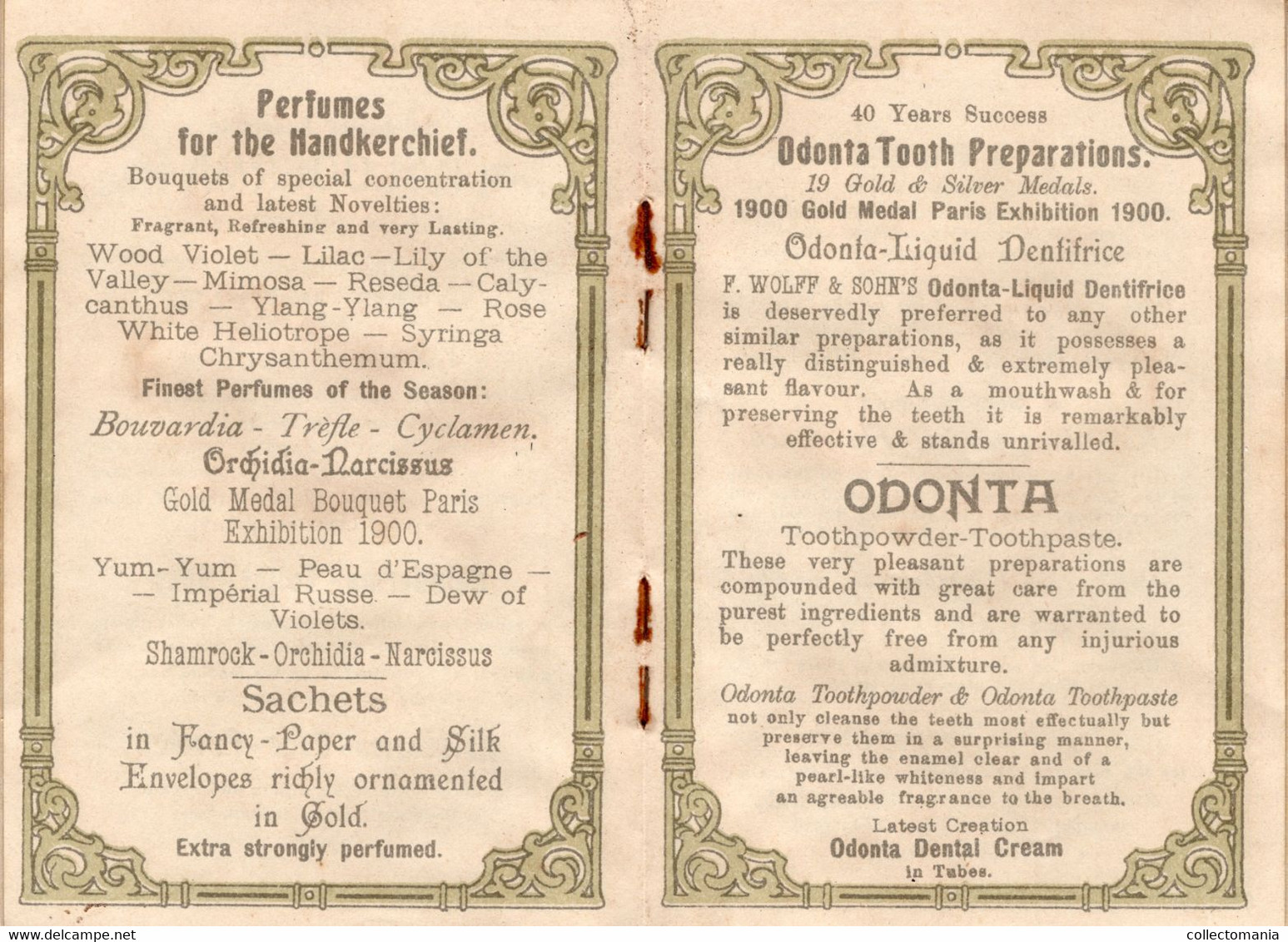 Litho Calendar Booklet Perfume 1906 F. Wolff & Sohn's The Ring Of The  Nibelungen Walküre Rheingold Siegfried WALKURE - Profumeria Antica (fino Al 1960)