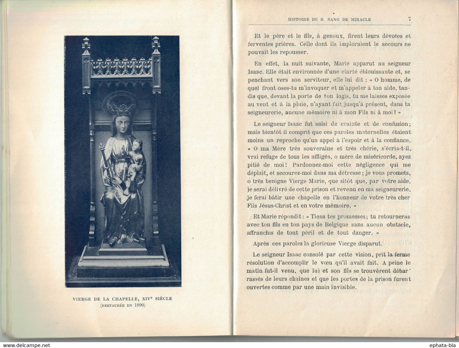 Bois-Seigneur-Isaac. Histoire De Miracle Par L'abbé Ravée. Edition 1900. 68 Pages. - Religion