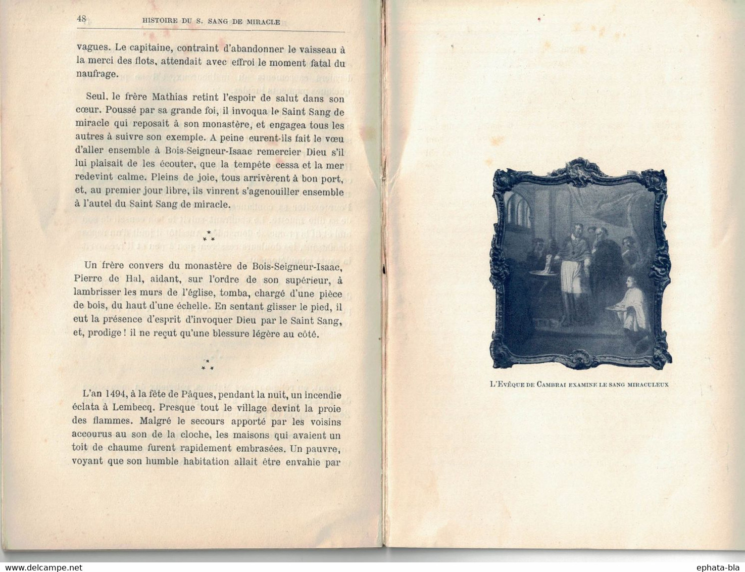 Bois-Seigneur-Isaac. Histoire De Miracle Par L'abbé Ravée. Edition 1900. 68 Pages. - Religion