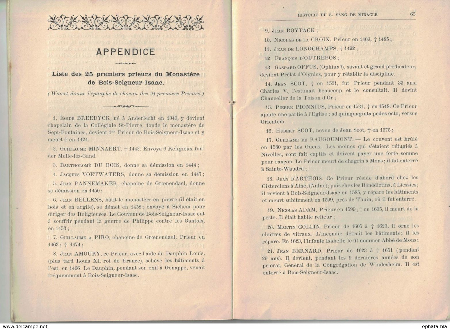 Bois-Seigneur-Isaac. Histoire De Miracle Par L'abbé Ravée. Edition 1900. 68 Pages. - Religion