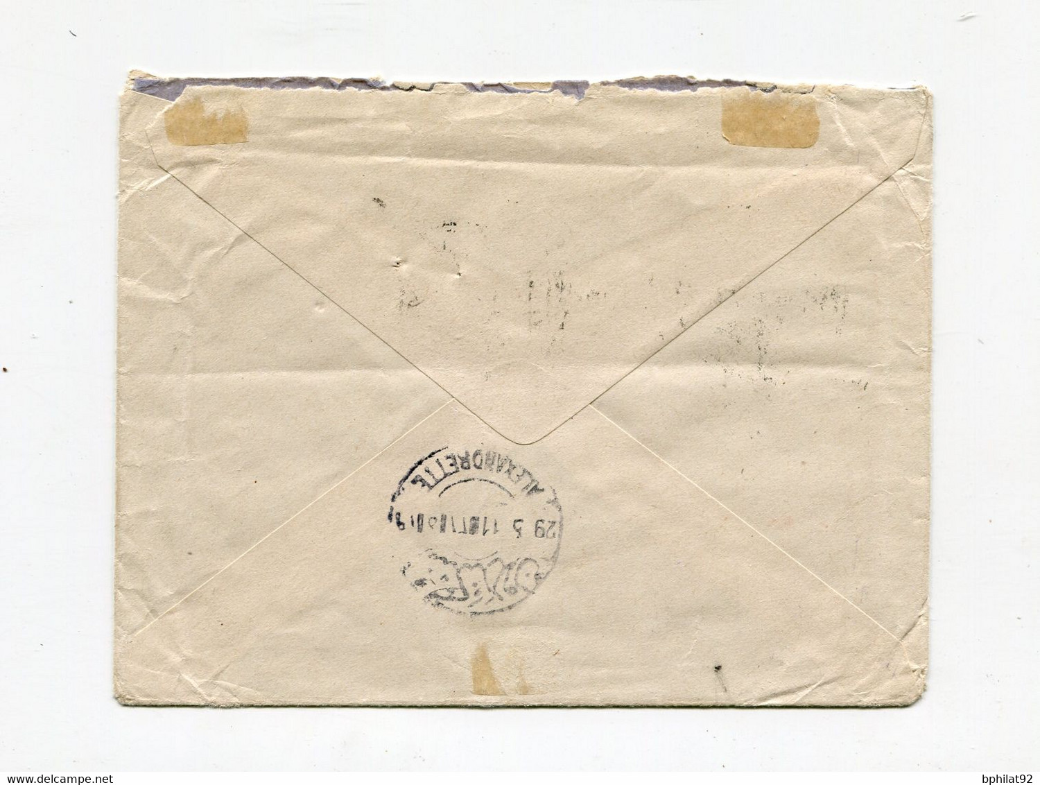 !!! SYRIE, LETTRE D'ALEP POUR ALEXANDRETTE DE 1921 AFFRANCH PA N°1/3 - Briefe U. Dokumente