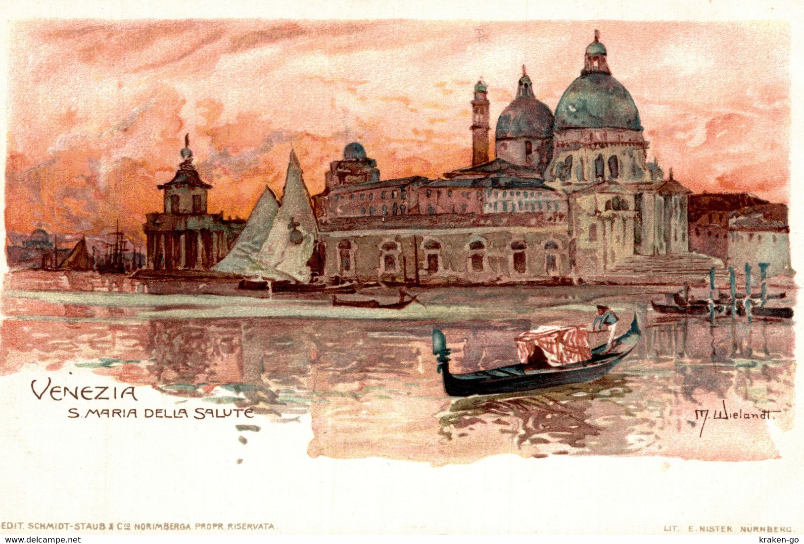 CPA M. WIELANDT - Venezia Città - Santa Maria Della Salute - NV - W034 - Wielandt, Manuel