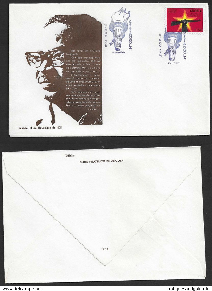 1975 - FDC - Luanda - Edition: Philatelic Club Of Angola - Nº 1 - FDC