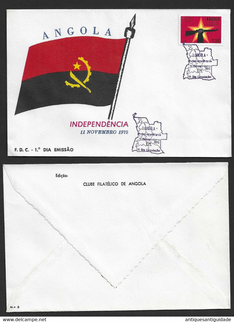 1975 - FDC - Angola - Edition: Philatelic Club Of Angola - Nº 2 - FDC