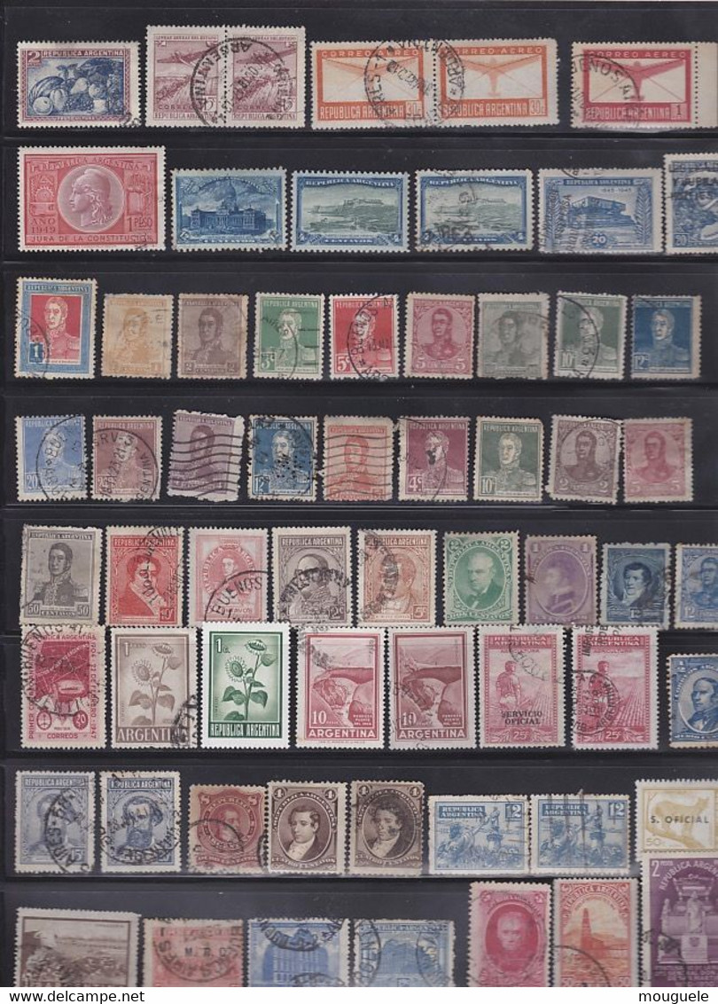 Lot De  278 Timbres D'Argentine - Lots & Serien