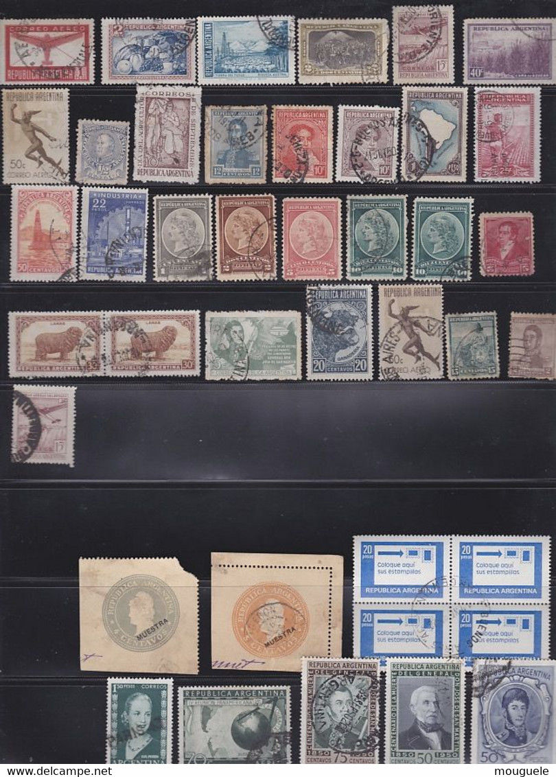Lot De  278 Timbres D'Argentine - Collections, Lots & Séries