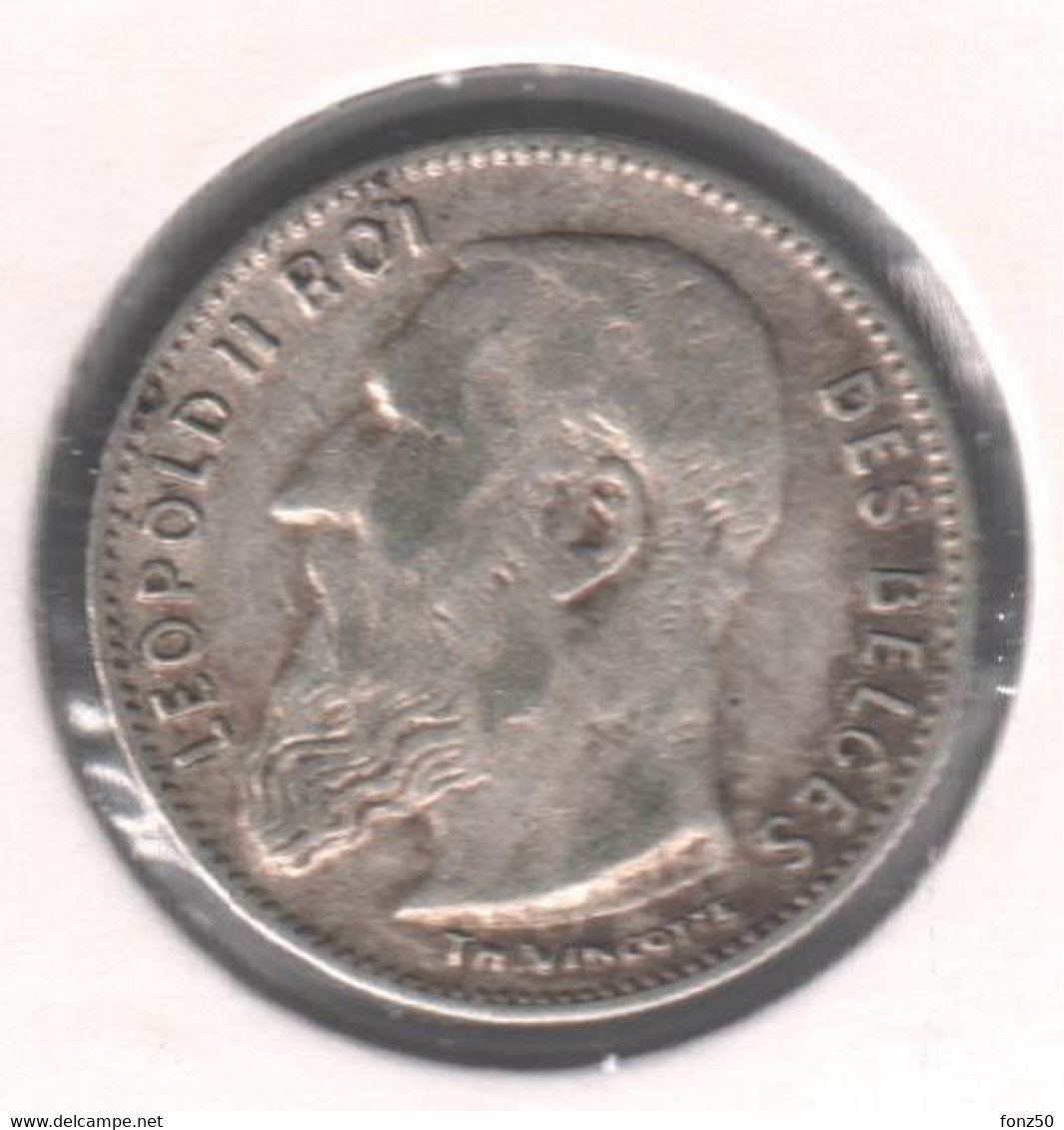 LEOPOLD 2 * 50 Cent 1909 Frans  Met ° * Z.Fraai / Prachtig * Nr 10355 - 50 Cents