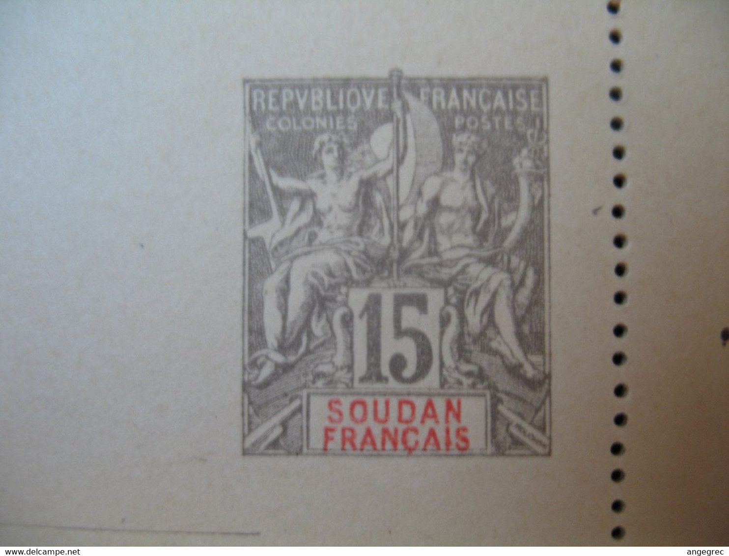 Entier Postal  Carte Lettre Soudan Français  Type Groupe  15c   Voir Scan - Briefe U. Dokumente