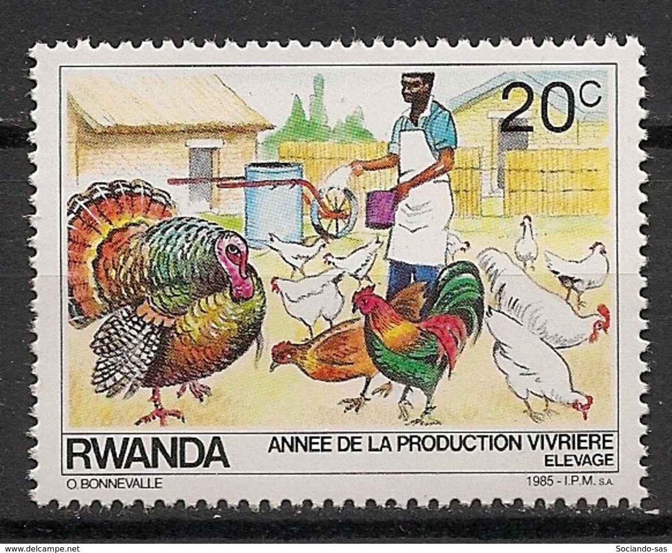 Rwanda - 1985 - N°Yv. 1165 - Volaille / Chicken - Neuf Luxe ** / MNH / Postfrisch - Farm