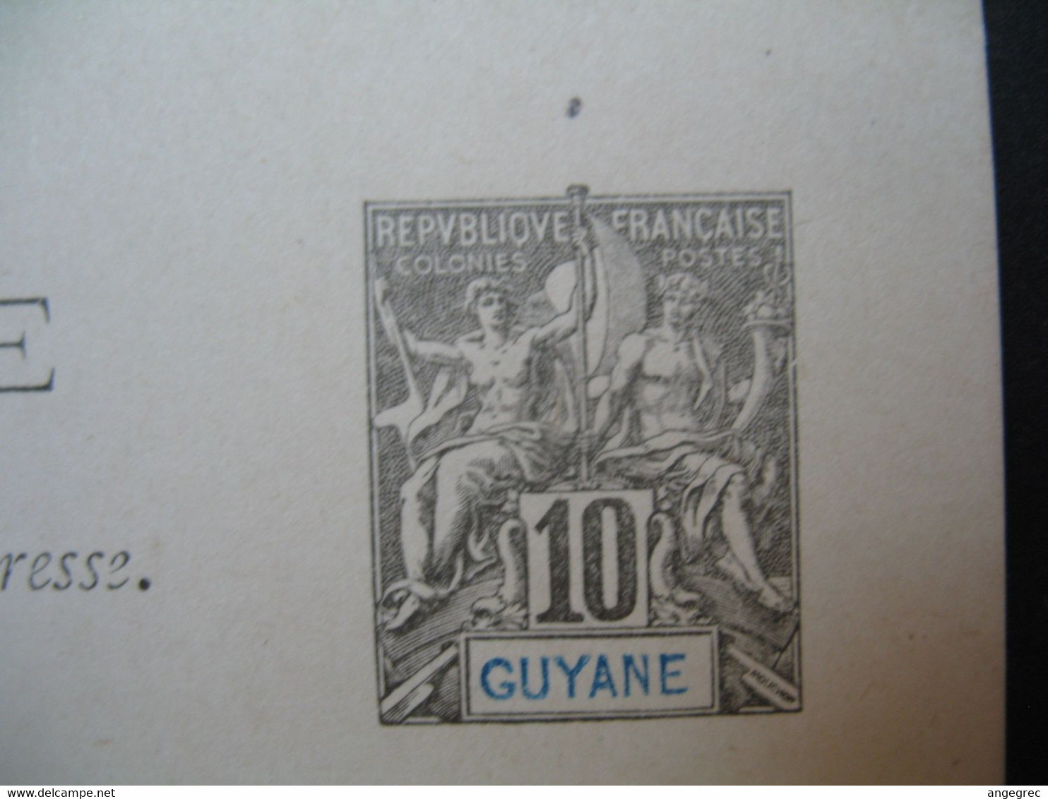 Entier Postal  Carte Postale Guyane  Type Groupe  10c   Voir Scan - Lettres & Documents