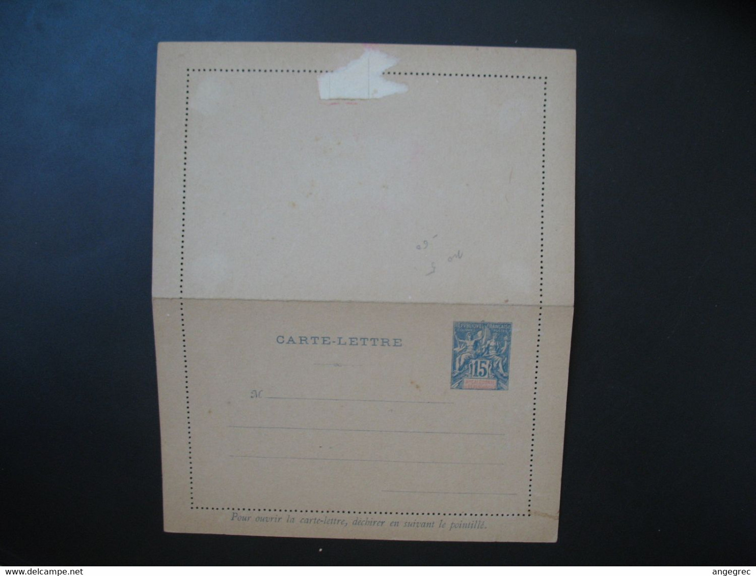 Entier Postal  Carte Lettre Nouvelle-Calédonie  Type Groupe  15c   Voir Scan - Postwaardestukken