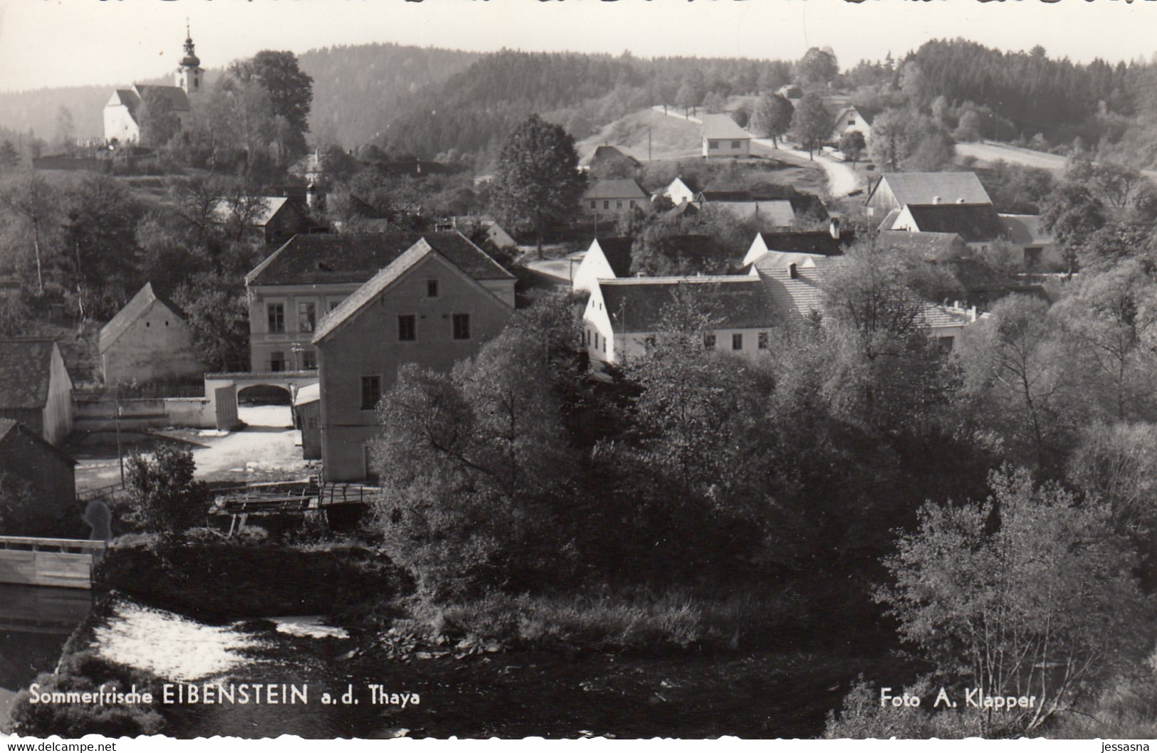 AK - EIBENSTEIN A/d Thaya (Gemeinde Raabs) - Ortsansicht 1950 - Waidhofen An Der Thaya