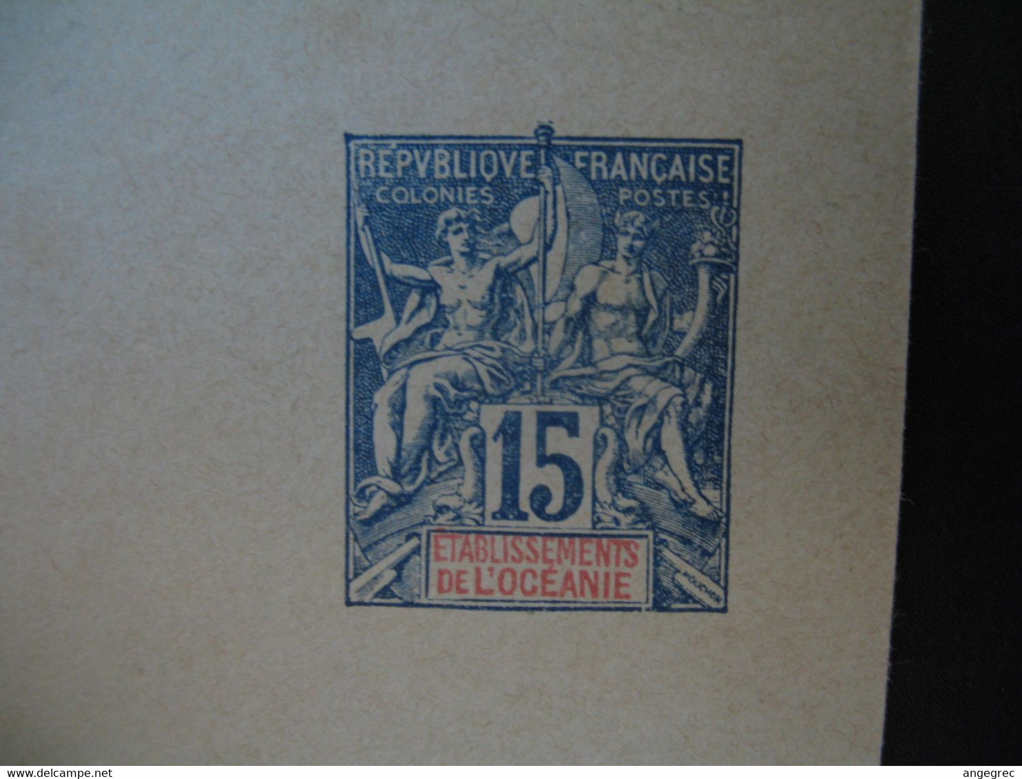 Entier Postal  Enveloppe Océanie  Type Groupe  15c   Voir Scan - Storia Postale