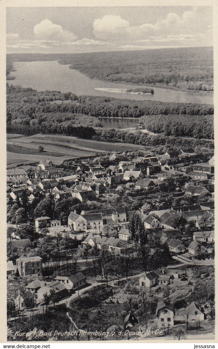 AK - BAD DEUTSCH-ALTENBURG - Panorama Mit Donau 1934 - Bruck An Der Leitha