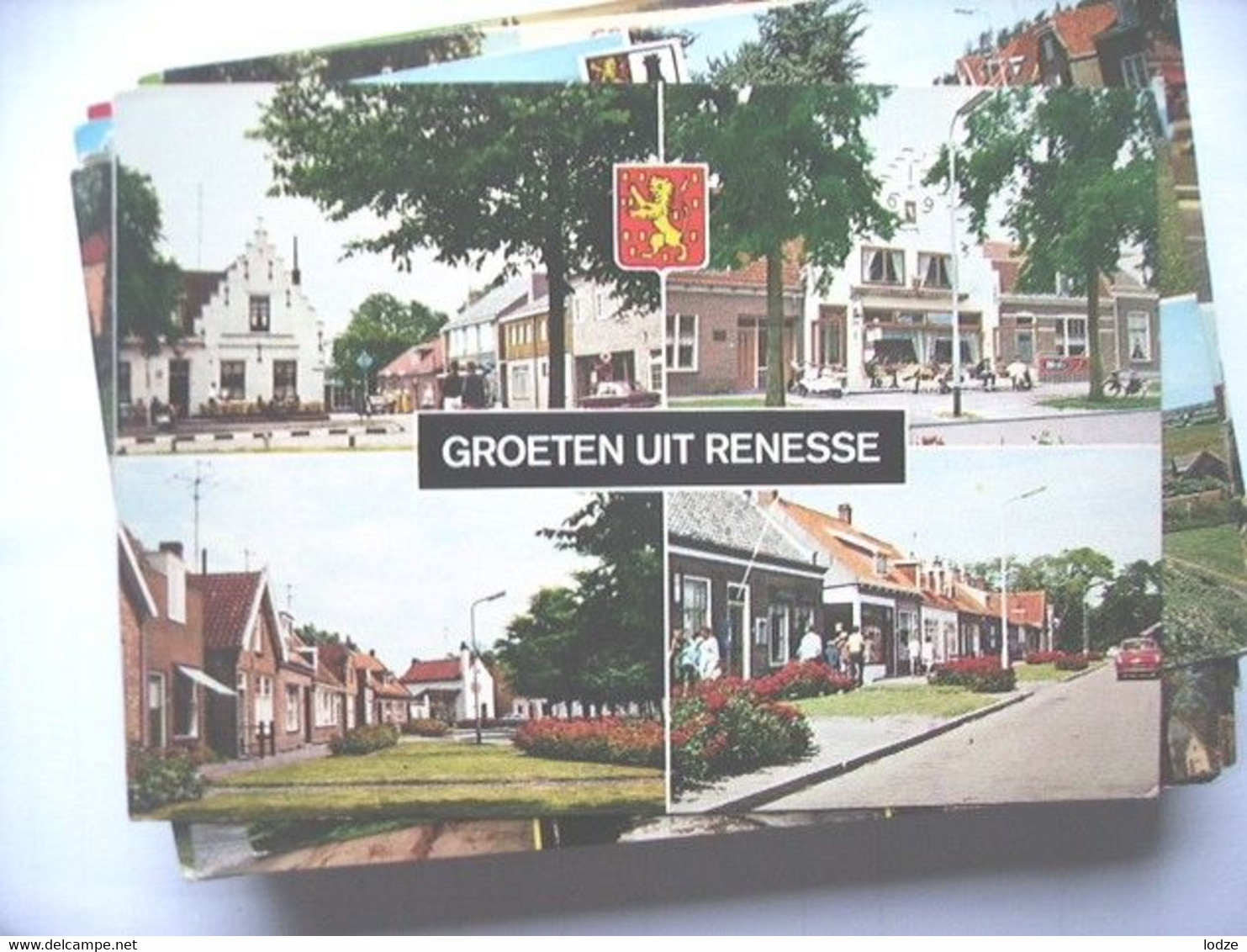 Nederland Holland Pays Bas Renesse Met Dorpsgezichten En Wapen - Renesse