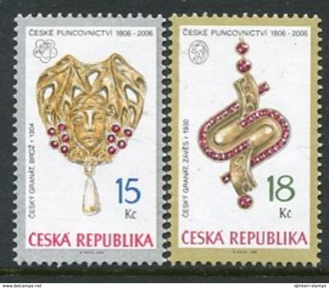 CZECH REPUBLIC 2006 Jewellery, MNH / **.  Michel 481-82 - Neufs