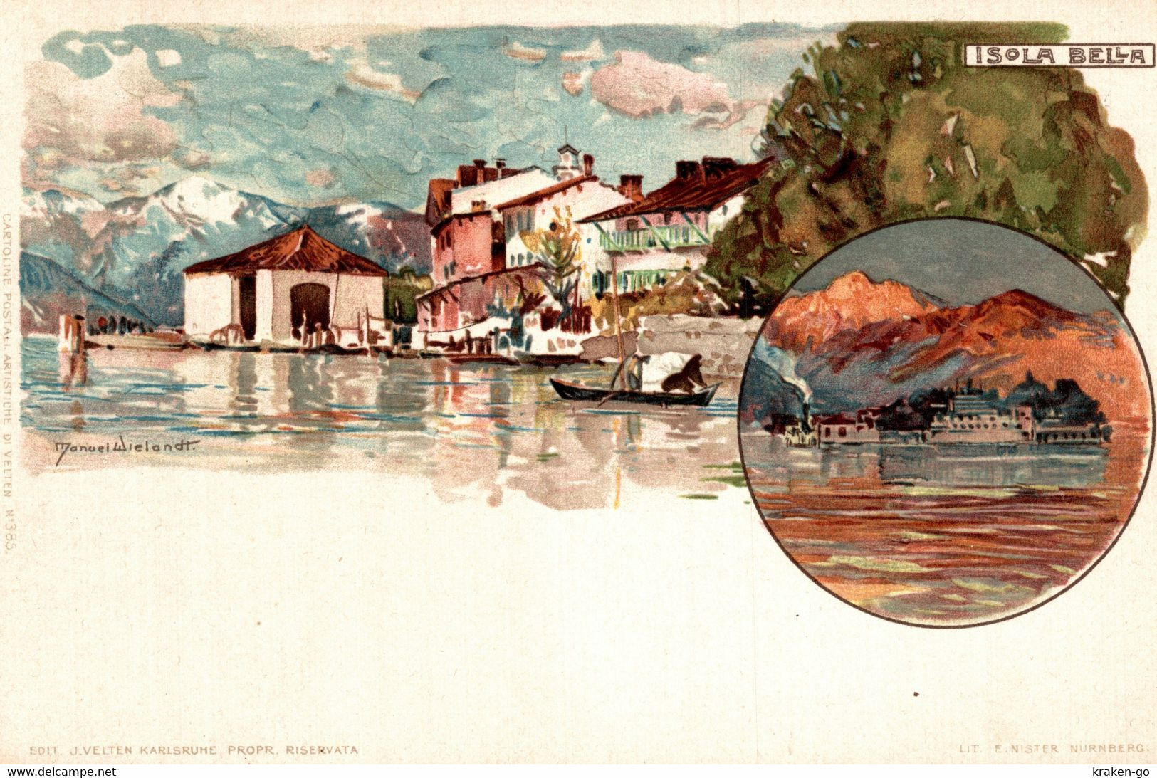 CPA M. WIELANDT - Isola Bella Di Stresa, Verbania - Vedutine - NV - W064 - Wielandt, Manuel