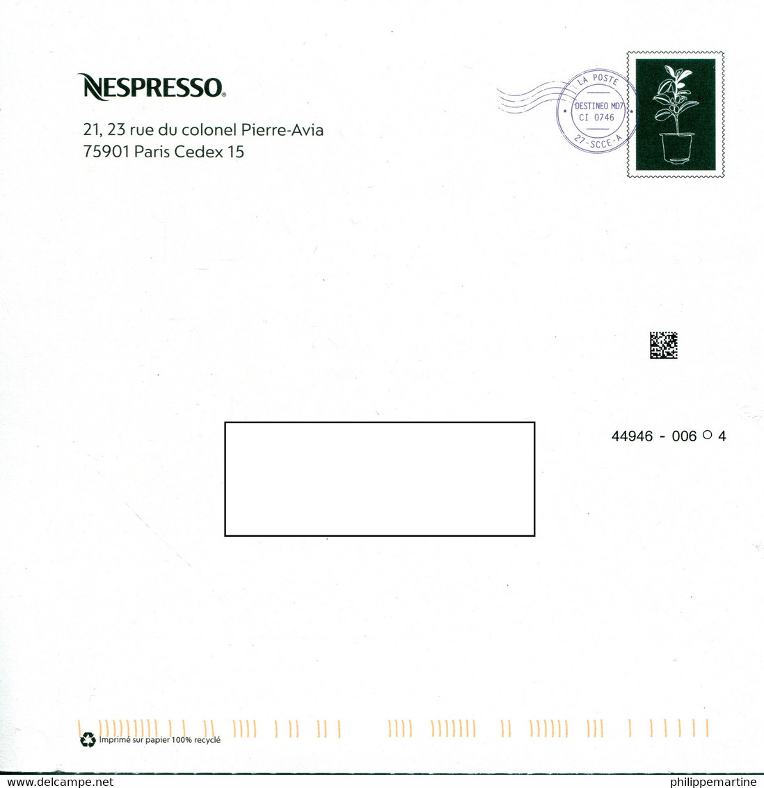 PAP Nespresso - Destineo MD7 CI0746 - Enteros Privados