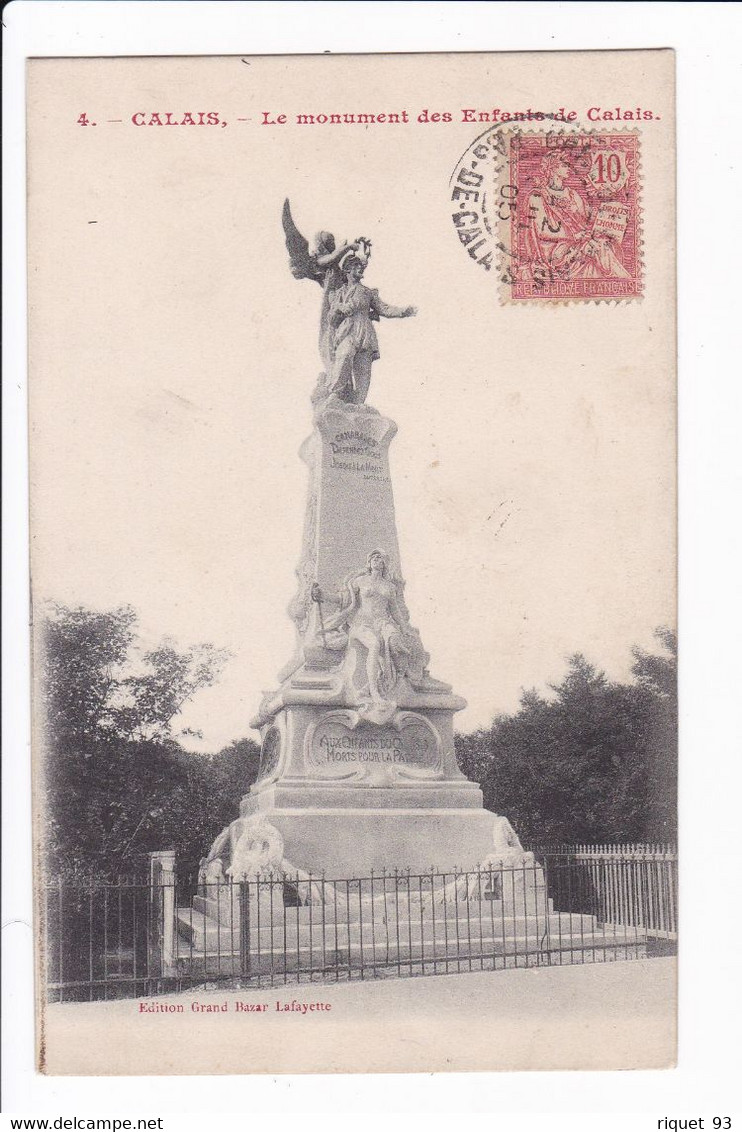 4 - CALAIS - Le Monument Des Enfants De Calais - Calais