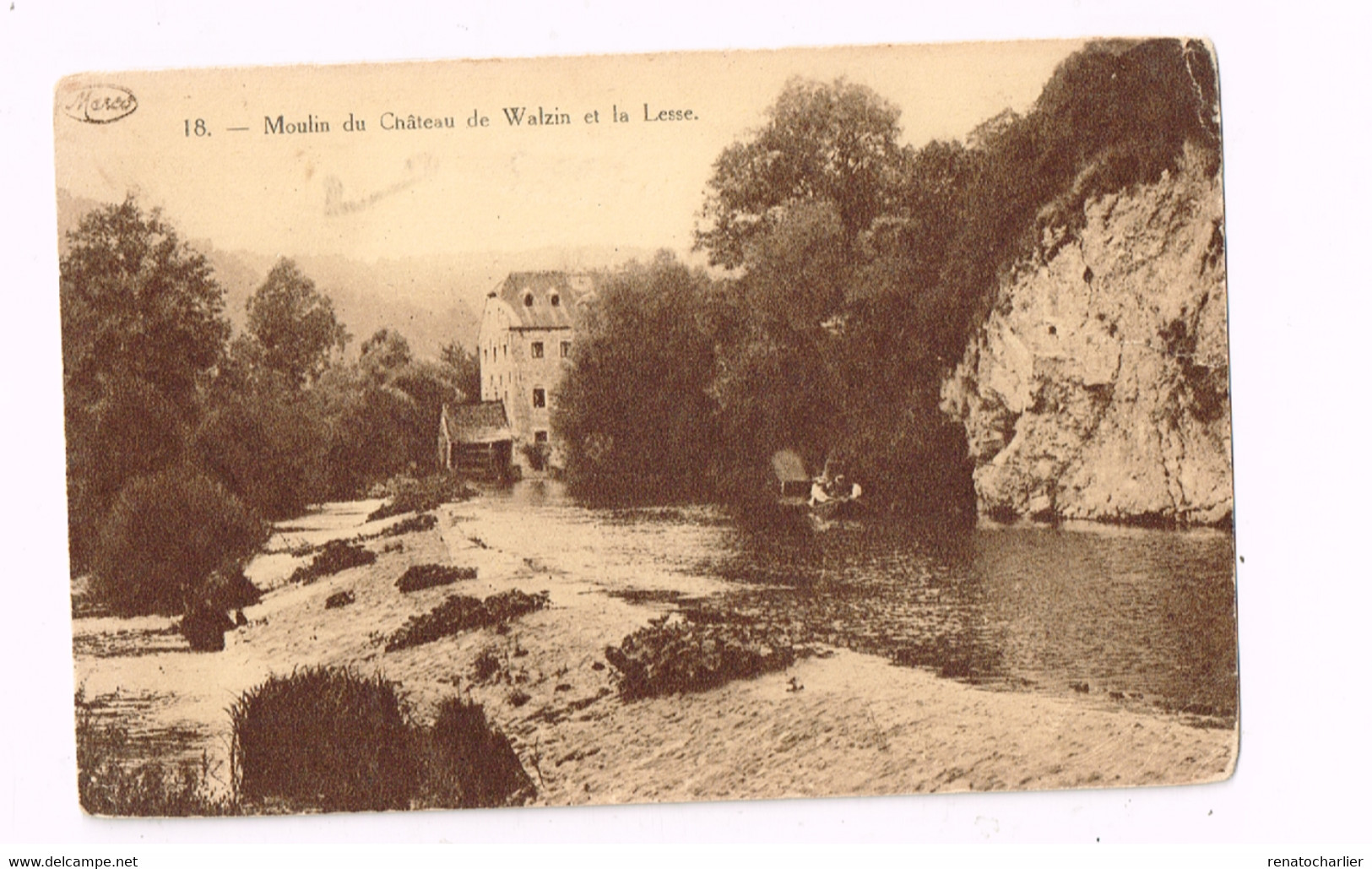 Moulin Du Château De Walzin Et La Lesse. - Dinant