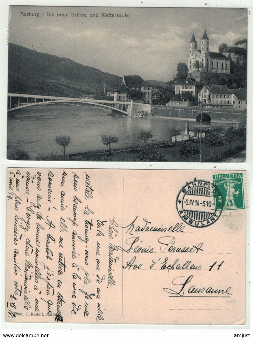 Suisse // Schweiz // Argovie// Aarburg, Die Neue Brücke Und Weltersäule - Aarburg