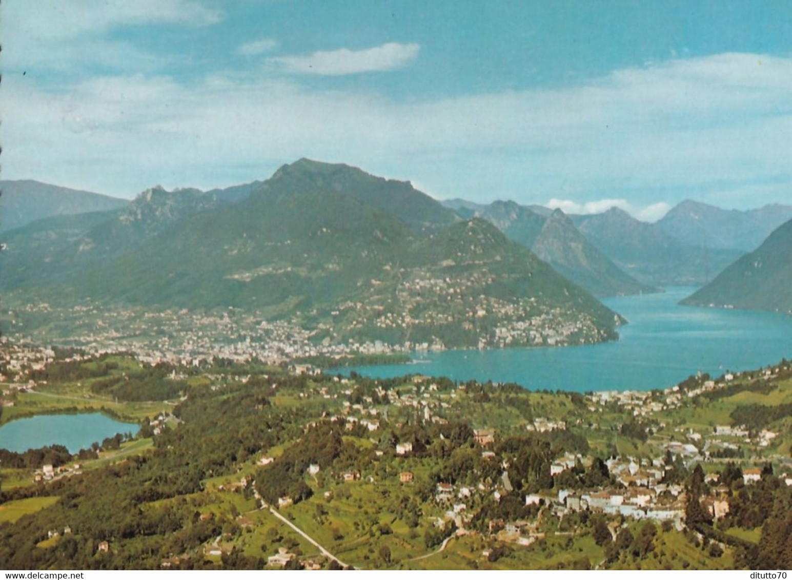 Lago Di Lugano - Collina D'oro E Laghetto Di Muzzano - Formato Grande Viaggiata – FE190 - Collina D'Oro