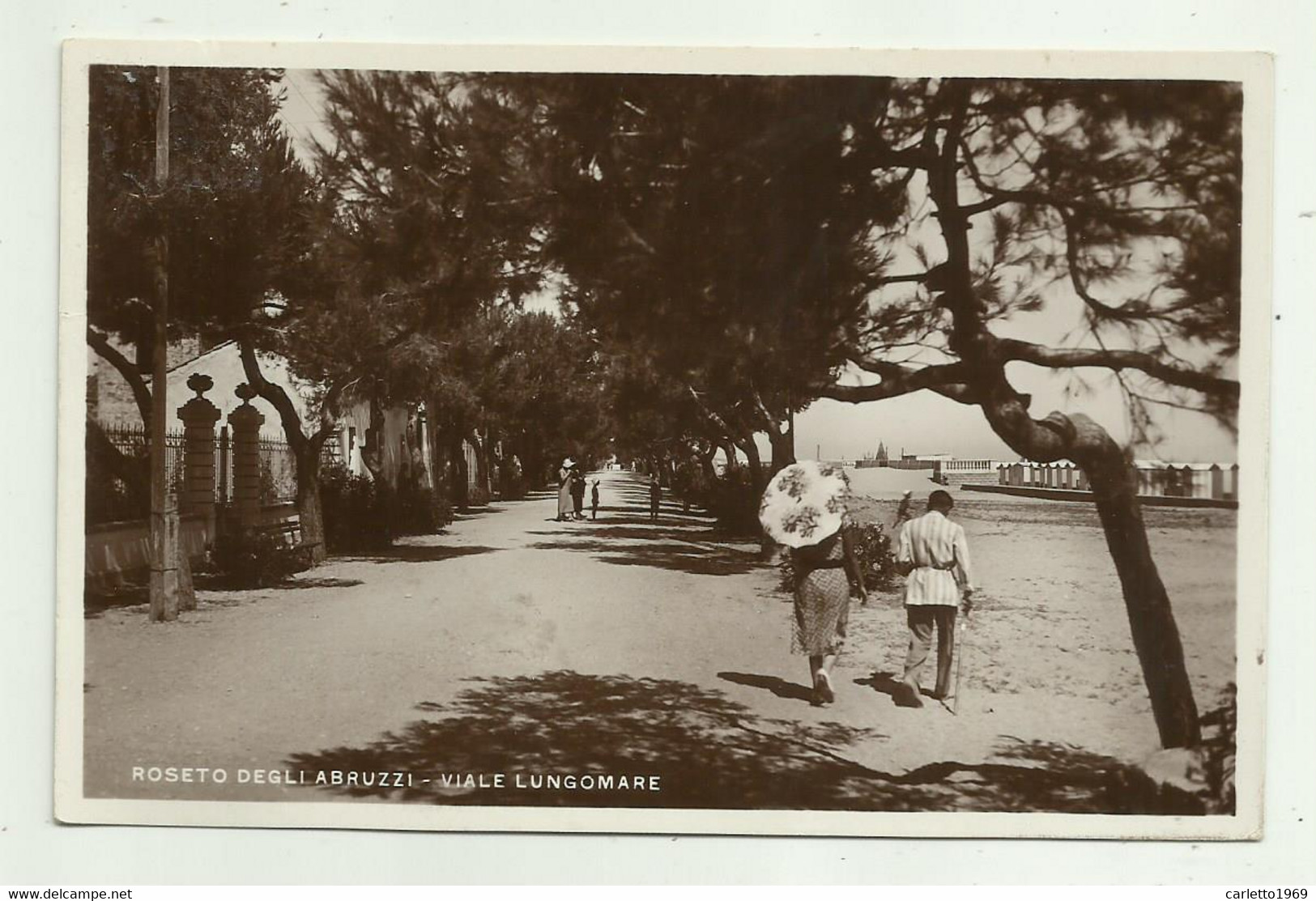 ROSETO DEGLI ABRUZZI - VIALE LUNGOMARE  1933 - VIAGGIATA FP - Teramo