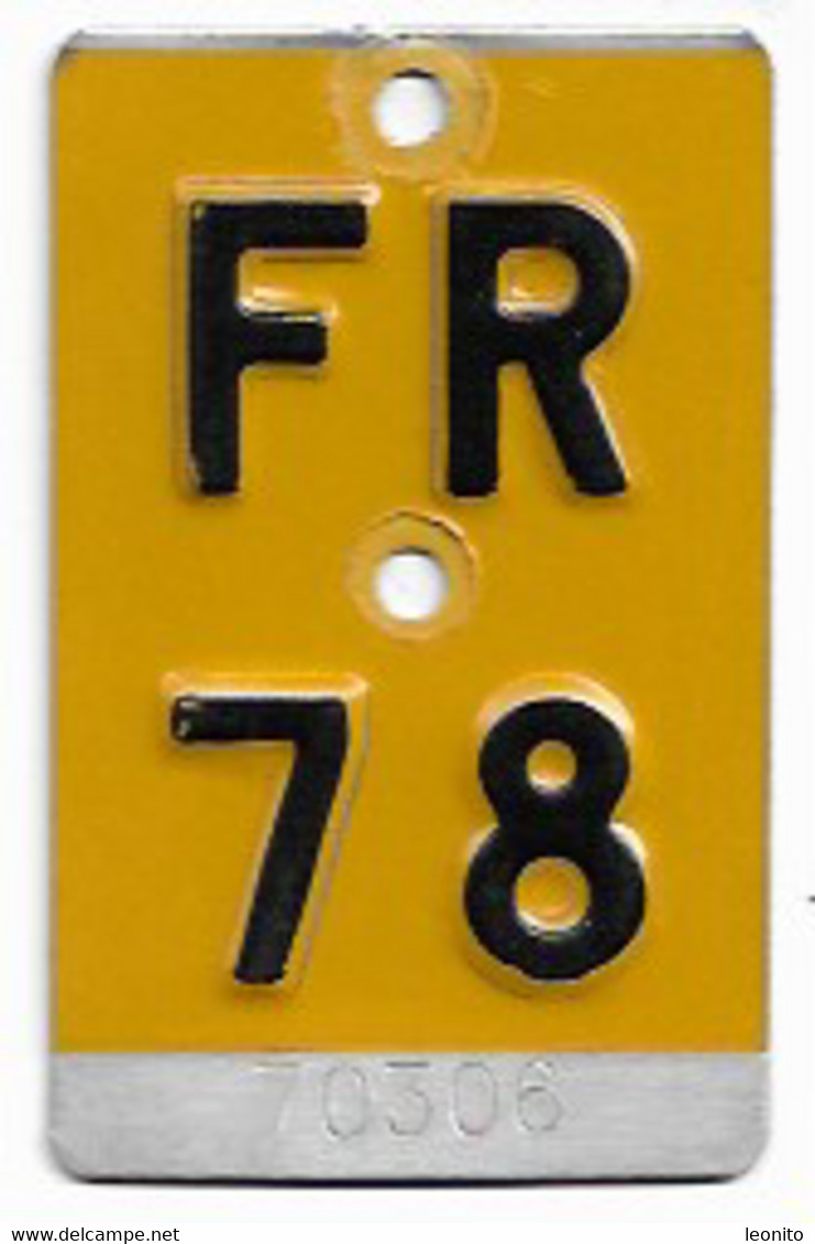 Velonummer Mofanummer Fribourg FR 78 - Number Plates