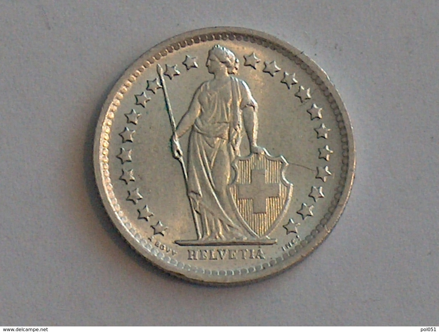 Suisse Switzerland 1/2 Franc Argent Silver 1965 Rappen - Other & Unclassified