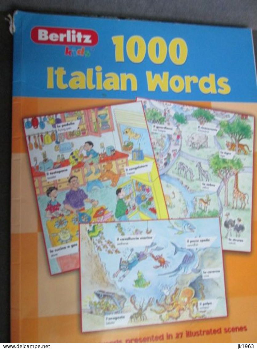 1000 ITALIAN WORDS, BERLITZ KIDS 2007 - Other & Unclassified
