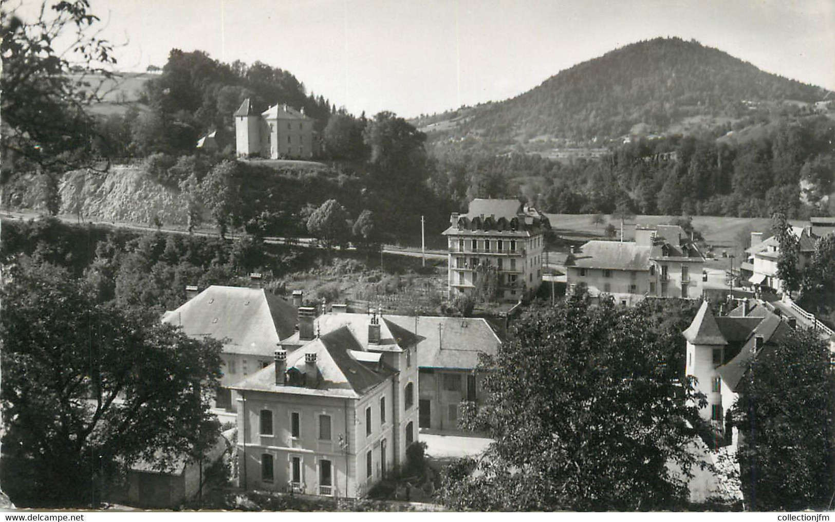 .CPSM  FRANCE 74 " Alby Sur Chéran, Vue Générale Et Château De Montpont" - Alby-sur-Cheran